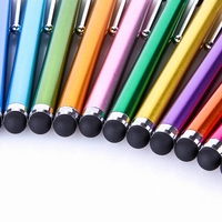 10 sztuk/zestaw pióro pojemnościowe kolorowe metalowe rysik do ekranu dotykowego długopisy dla Iphone XR XS MAX Samsung inteligentny tablet z funkcją telefonu Drop Shipping 2